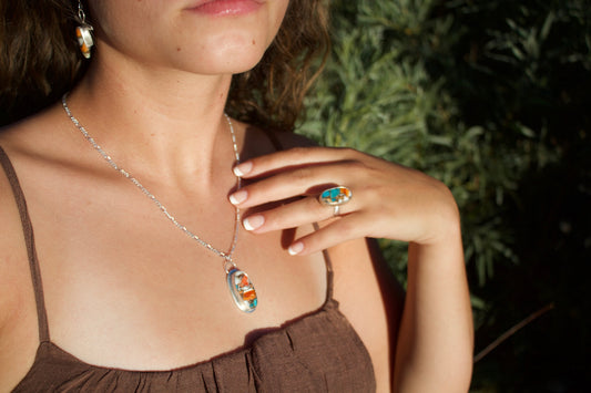 Oval Mohave Turqouise Pendant
