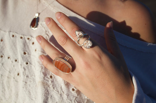 Double Stone Wild Horse Ring