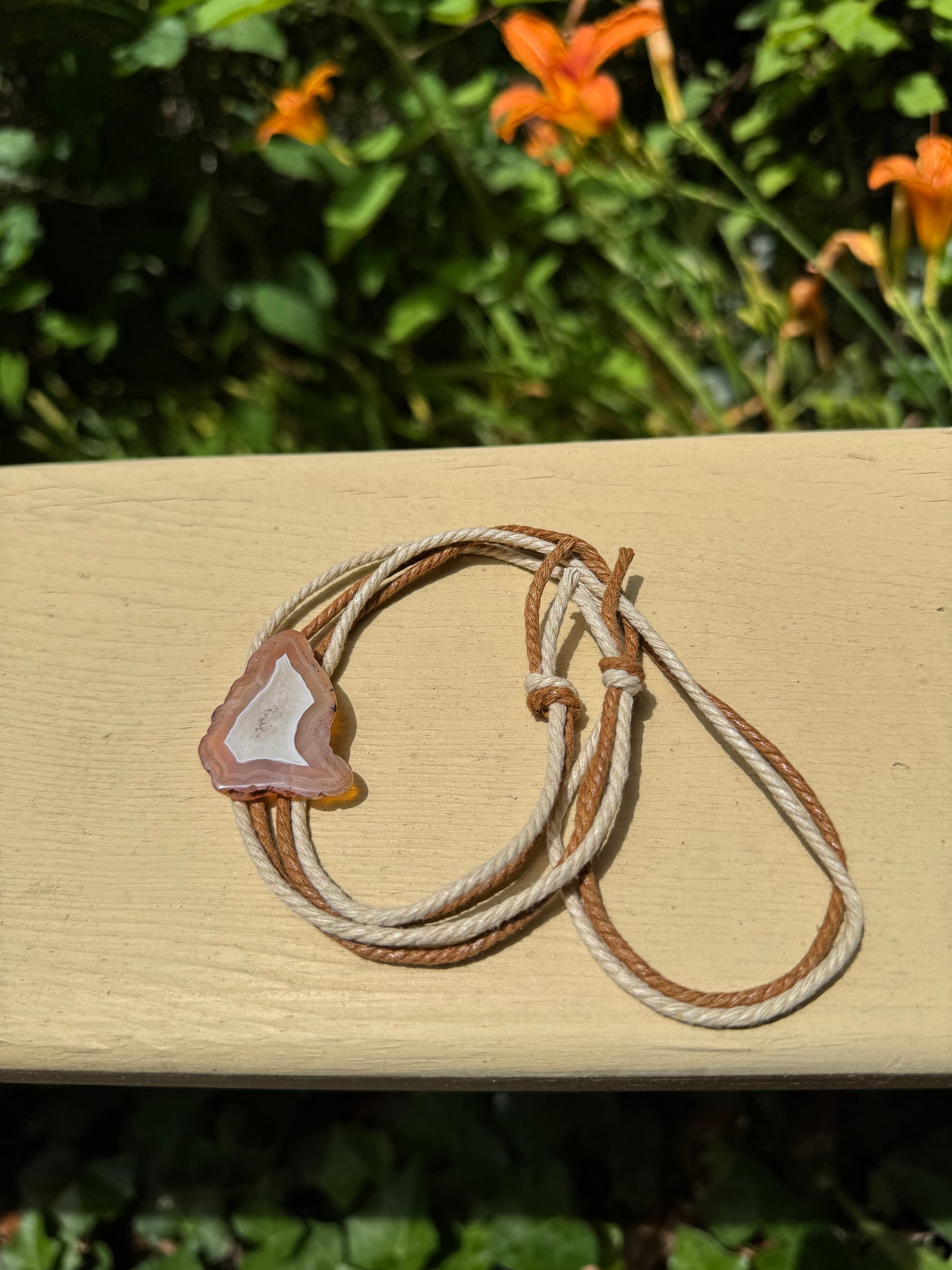 Agate Bolo Tie