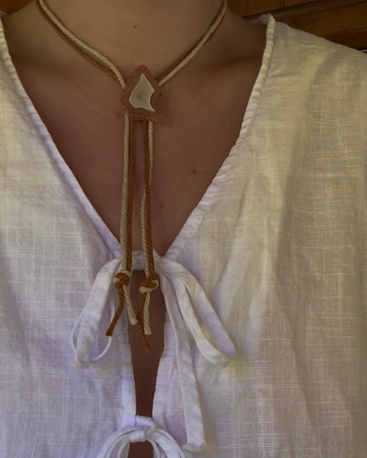 Agate Bolo Tie