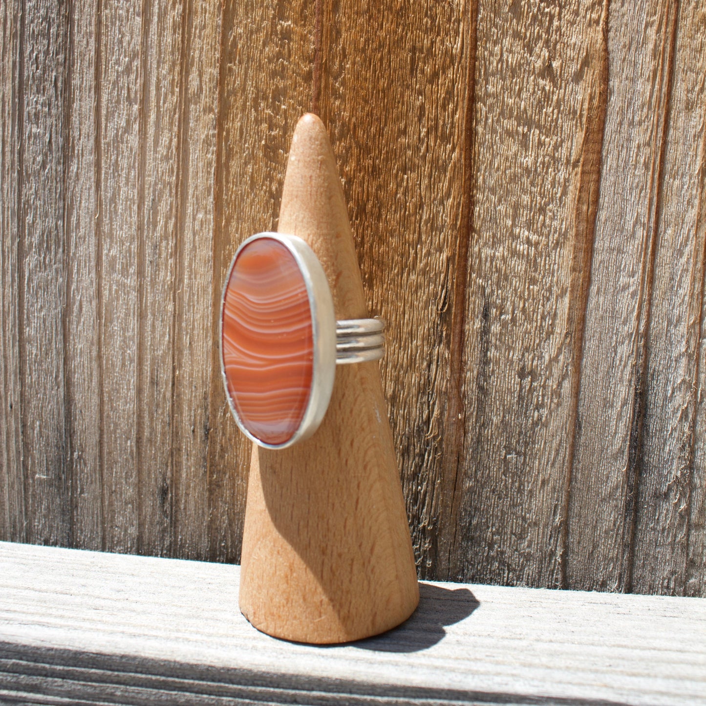 Adjustable Agate Ring