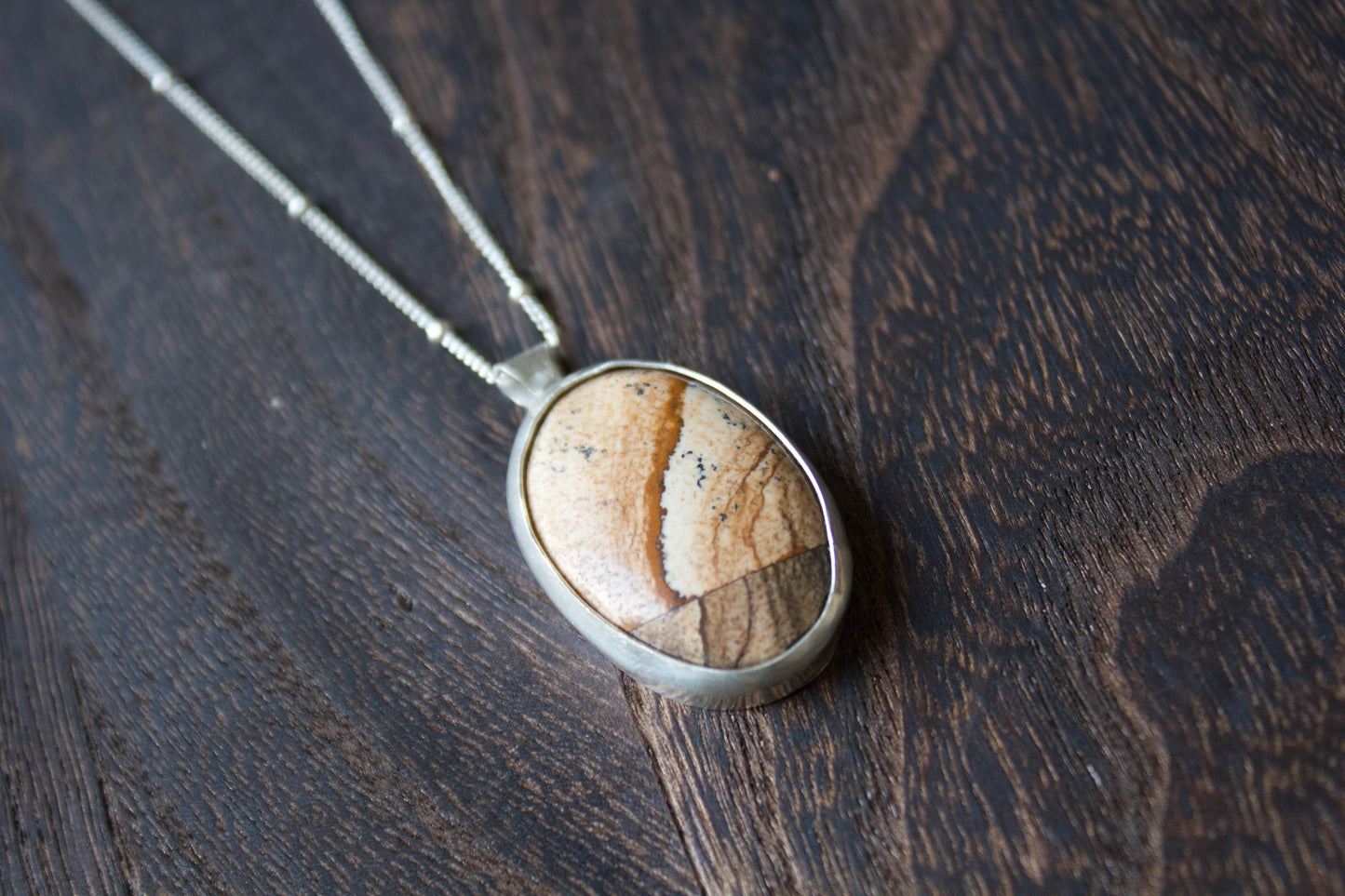 Oval Landscape Jasper
